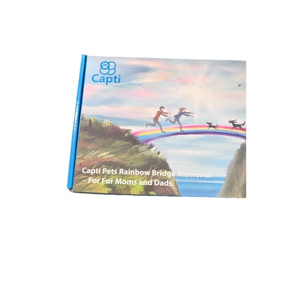 Capti Pets Rainbow Bridge *NEW* Memorial For Fur Dads & Moms Single Dog Wood - Picture 2 of 7